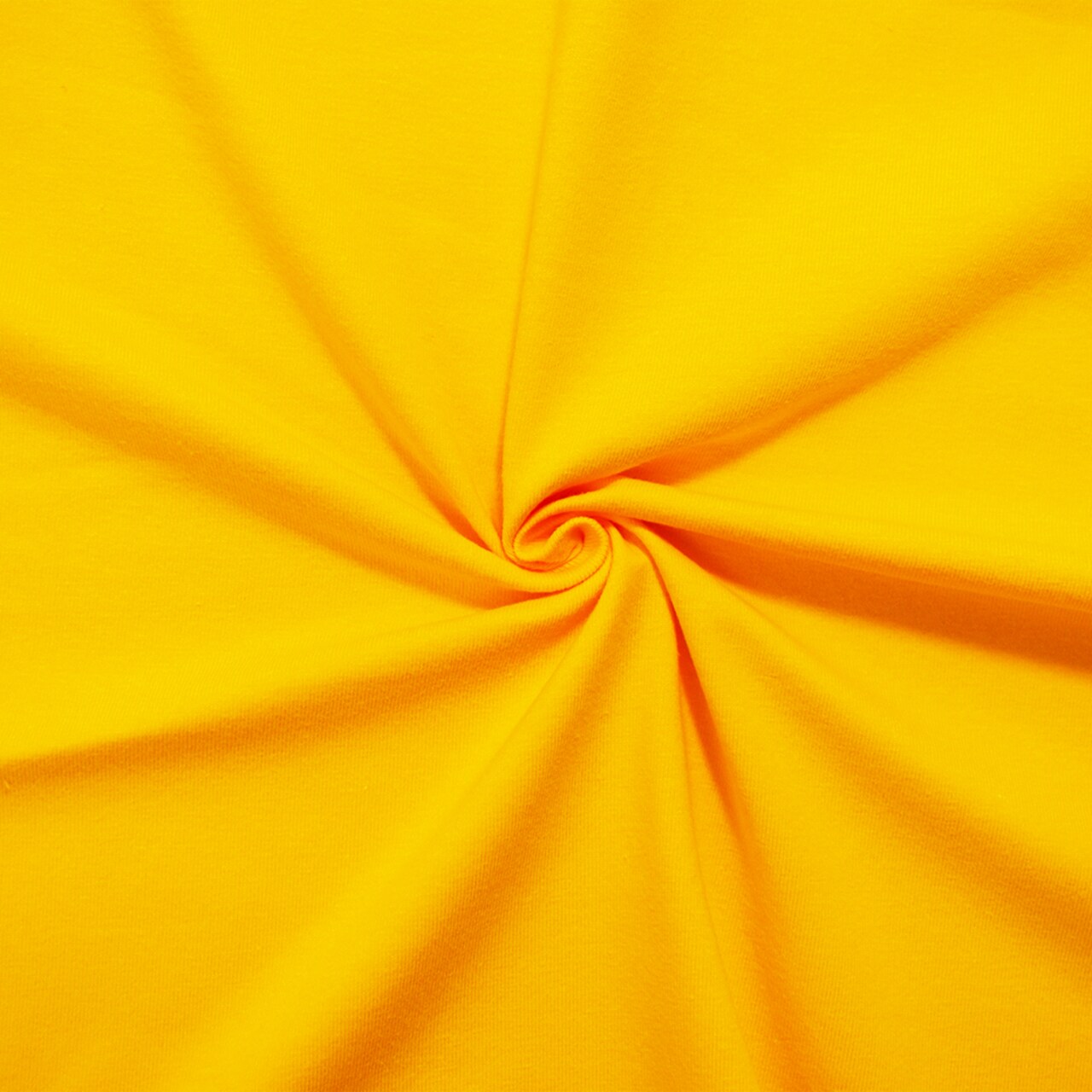 Lemon Yellow Solid Cotton Spandex Knit Fabric - 10 oz - Reorderable By the Yard